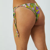 Bottom Totoritas Flores verdes reversible verde militar oscuro