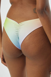Bottom Cocos arcoiris print reversible a lila mate