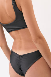 Bottom Cocos gris satinado reversible a mate