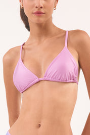 Top Gramas Lila Satinado