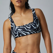 Top África Black and White reversible a negro