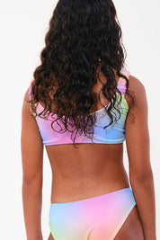 Top Brisas teens arcoiris print