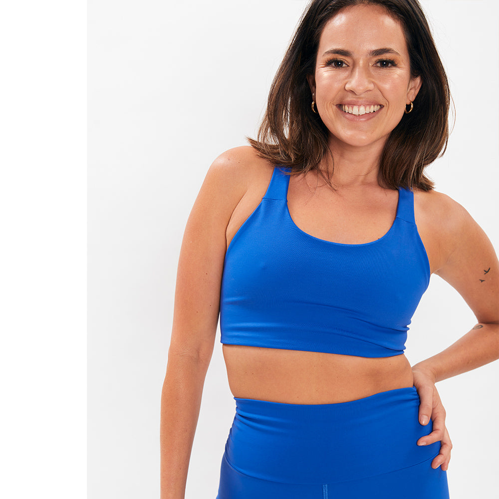 Top Corto Azulino