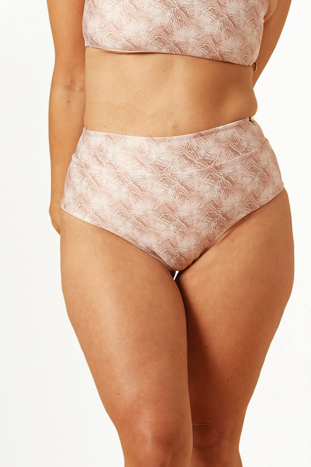 Bottom Bora Palmeras reversible a beige