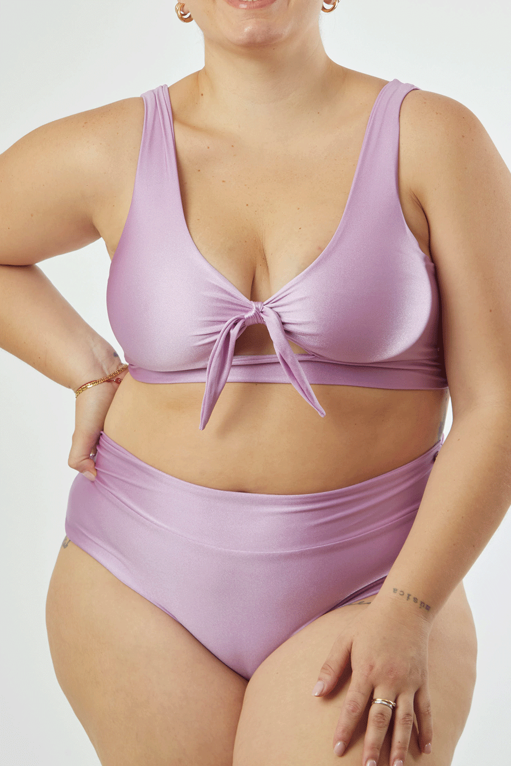 Bottom Bora Lila satinado