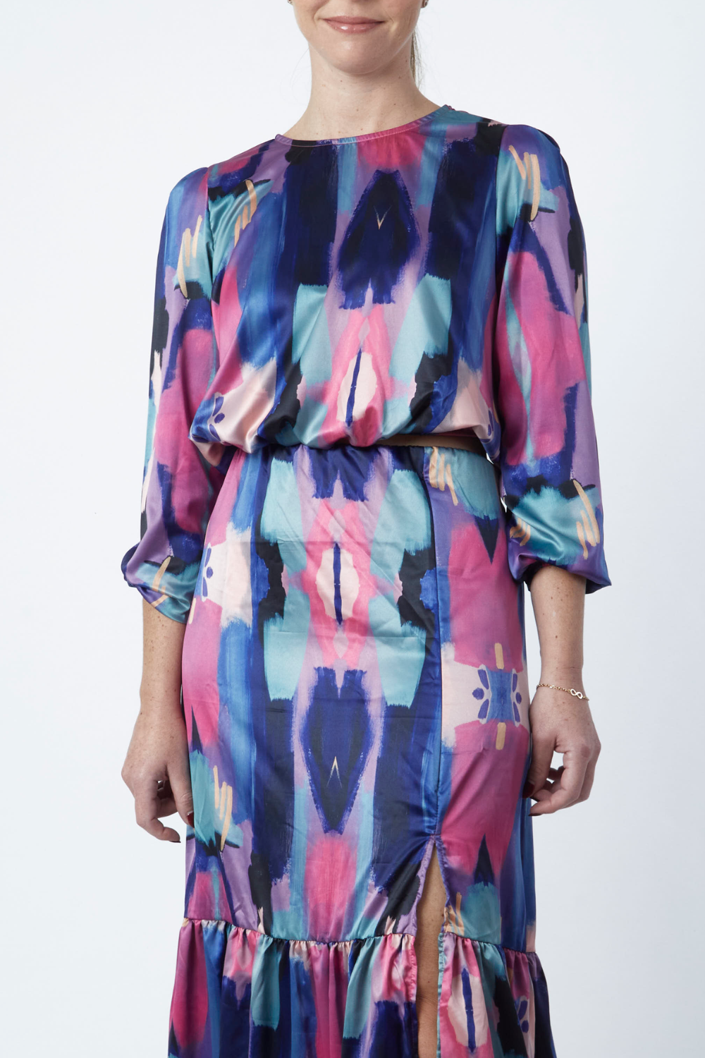 Blusa Sidney Abstracto morado