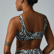 Top África Pitón reversible a canela