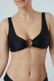 Top Cabo Negro satinado reversible a mate