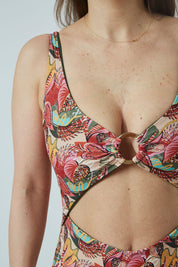 Entera Cabo Hojas reversible a verde militar