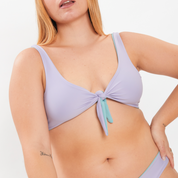 Top Señoritas Lavanda reversible a menta oscuro