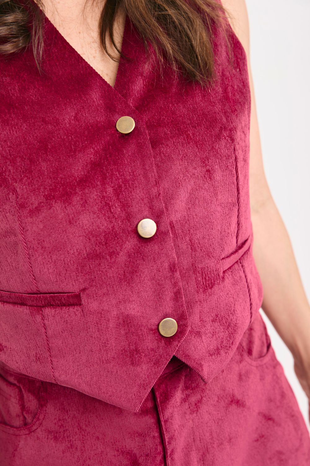 Chaleco Berlín Guinda