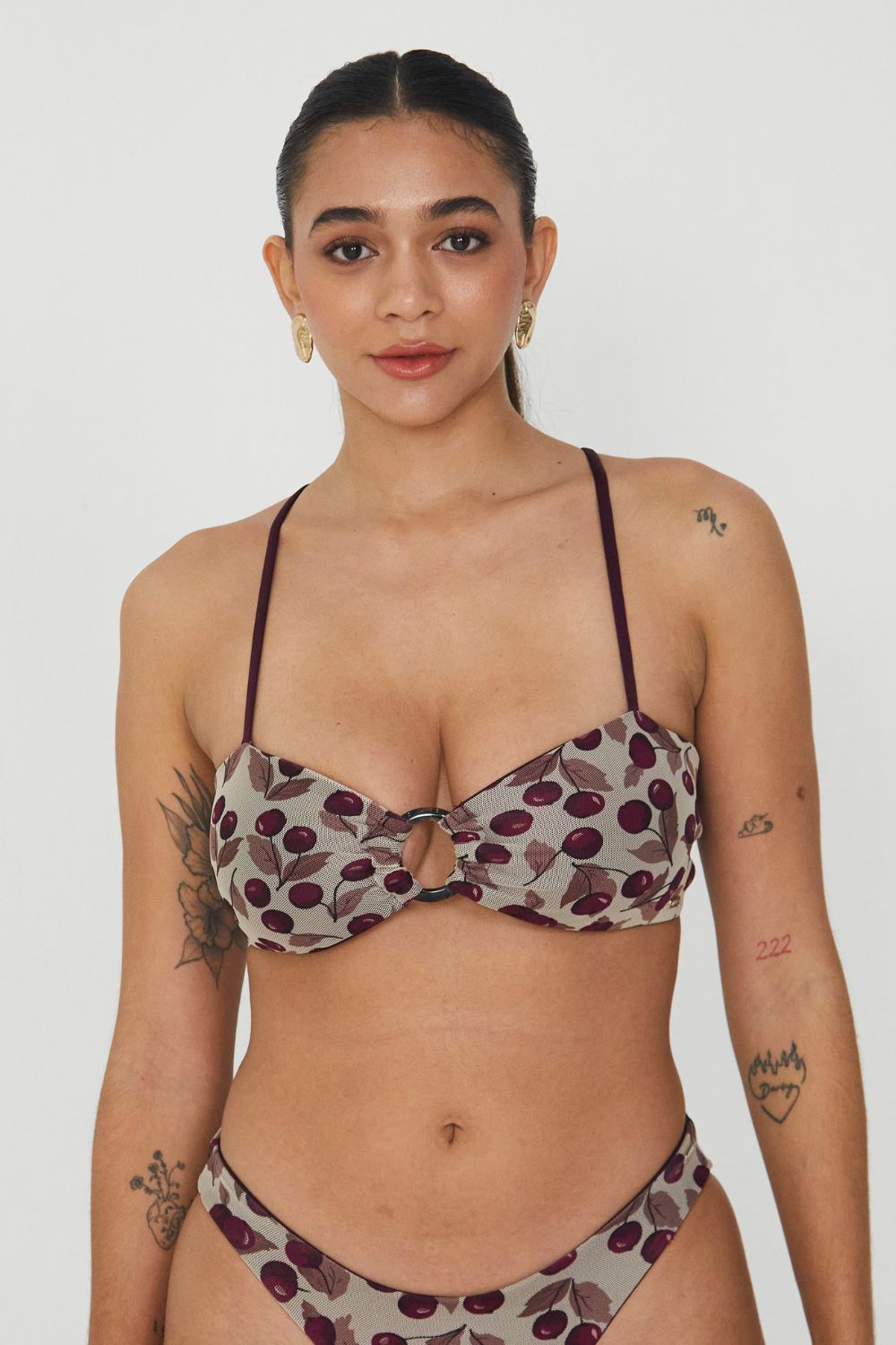 Top Creta Cerezas mesh