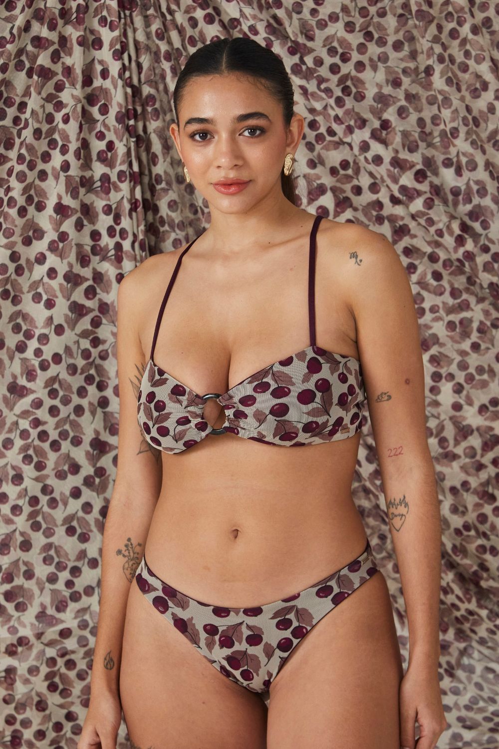 Top Creta Cerezas mesh