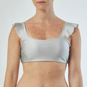 Top caballeros Plateado satinado