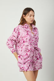 Blusa Copacabana Batik Morado print