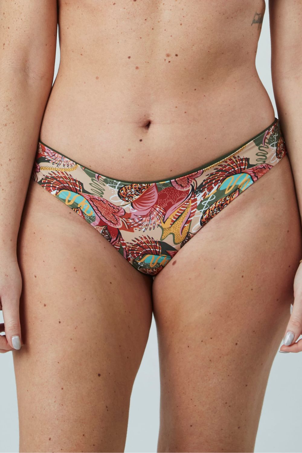 Bottom Gaviotas Hojas reversible a verde militar