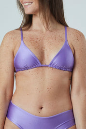 Top Gramas Morado reversible a satinado