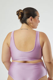 Top Bujama Lila satinado