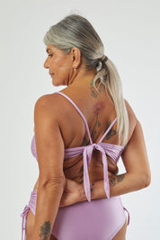 Top Creta Lila Satinado