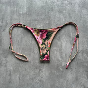 Bottom Totoritas Flores rosadas reversible a verde olivo