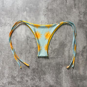 Bottom Totoritas Sol y luna print reversible a amarillo