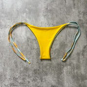 Bottom Totoritas Sol y luna print reversible a amarillo