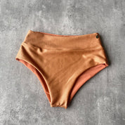 Bottom Bora Cobre print reversible a durazno