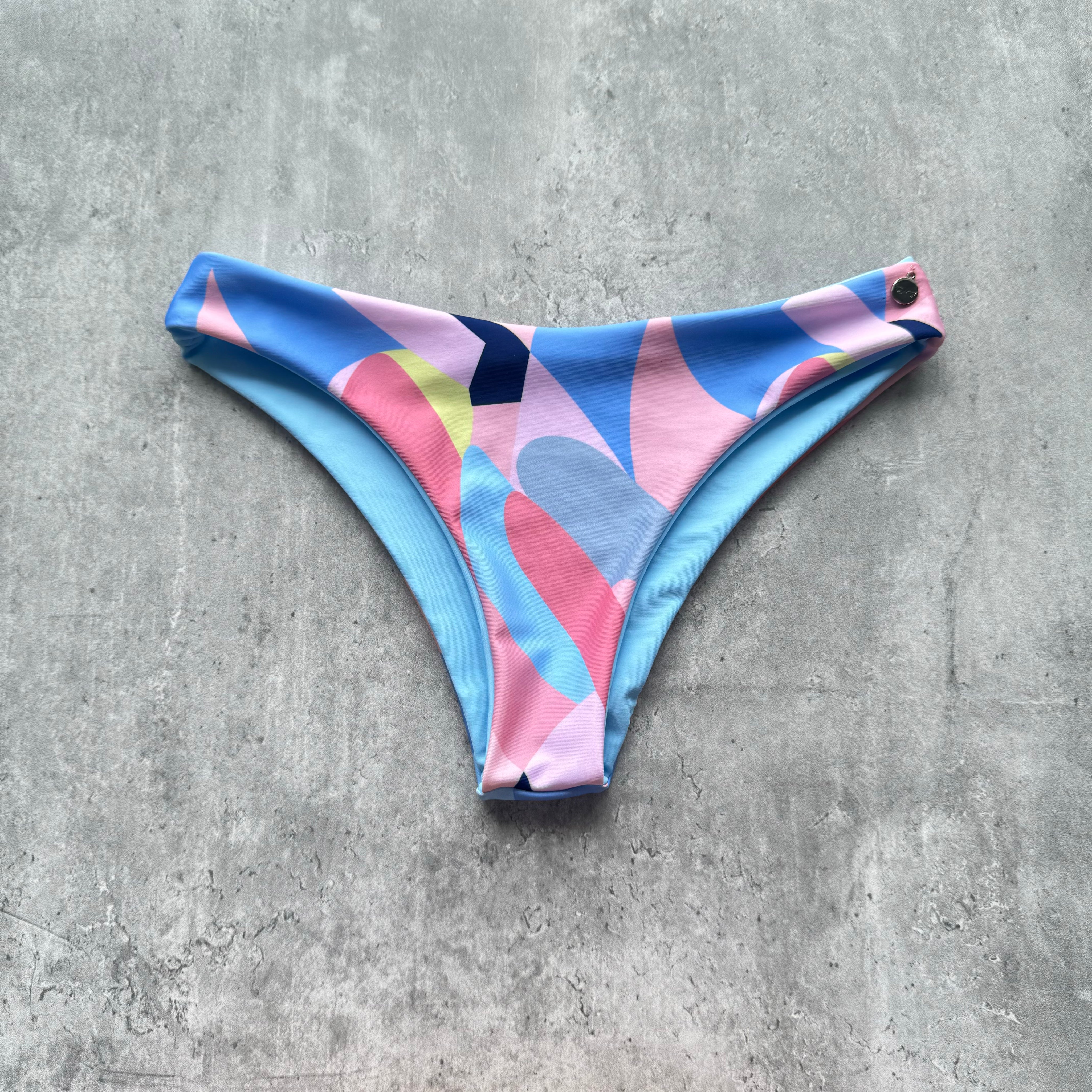 Bottom Gaviotas Palo rosa figuras reversible a celeste bebé