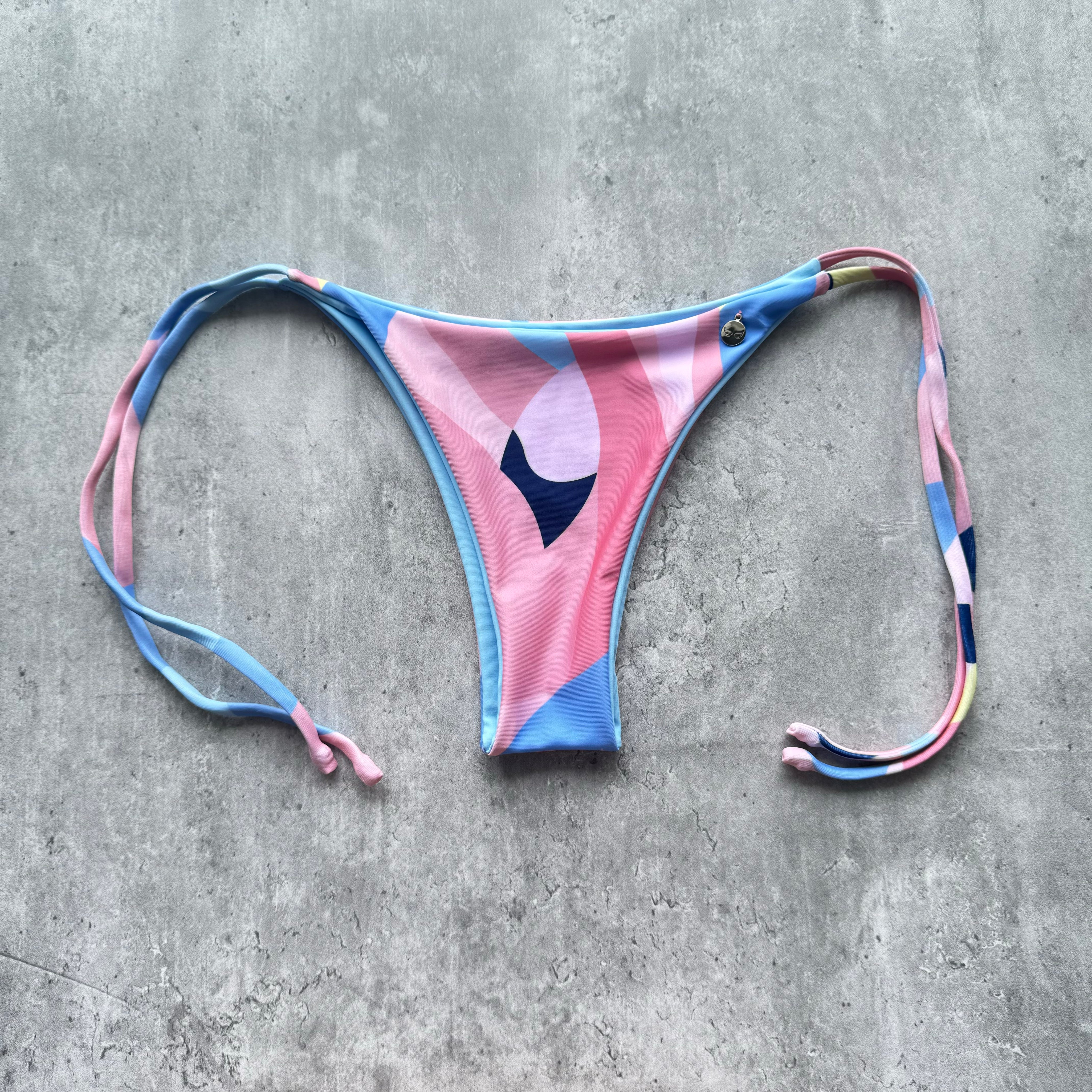 Bottom Totoritas Palo rosa figuras reversible a celeste bebé