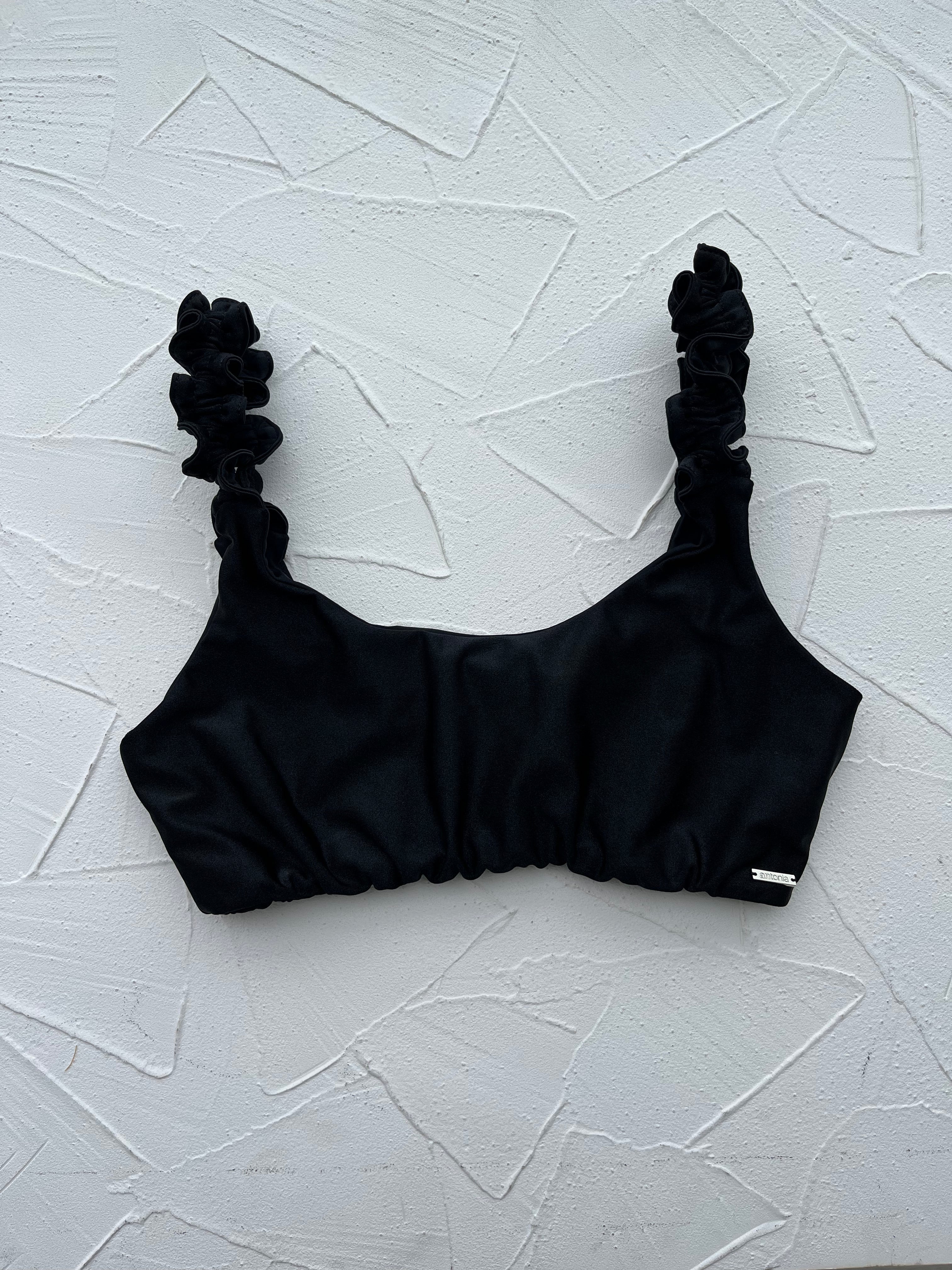 Top Brisas Negro satinado reversible a mate