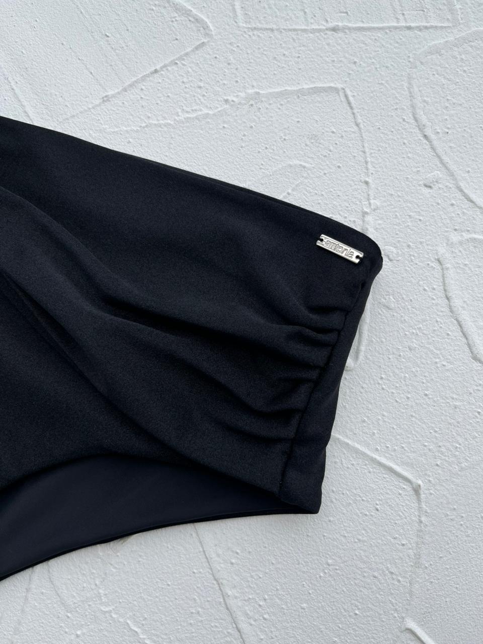 Bottom Filomena Negro satinado