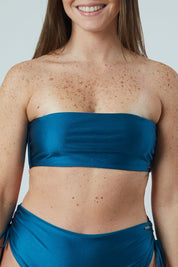 Top Waikiki Peacock satinado