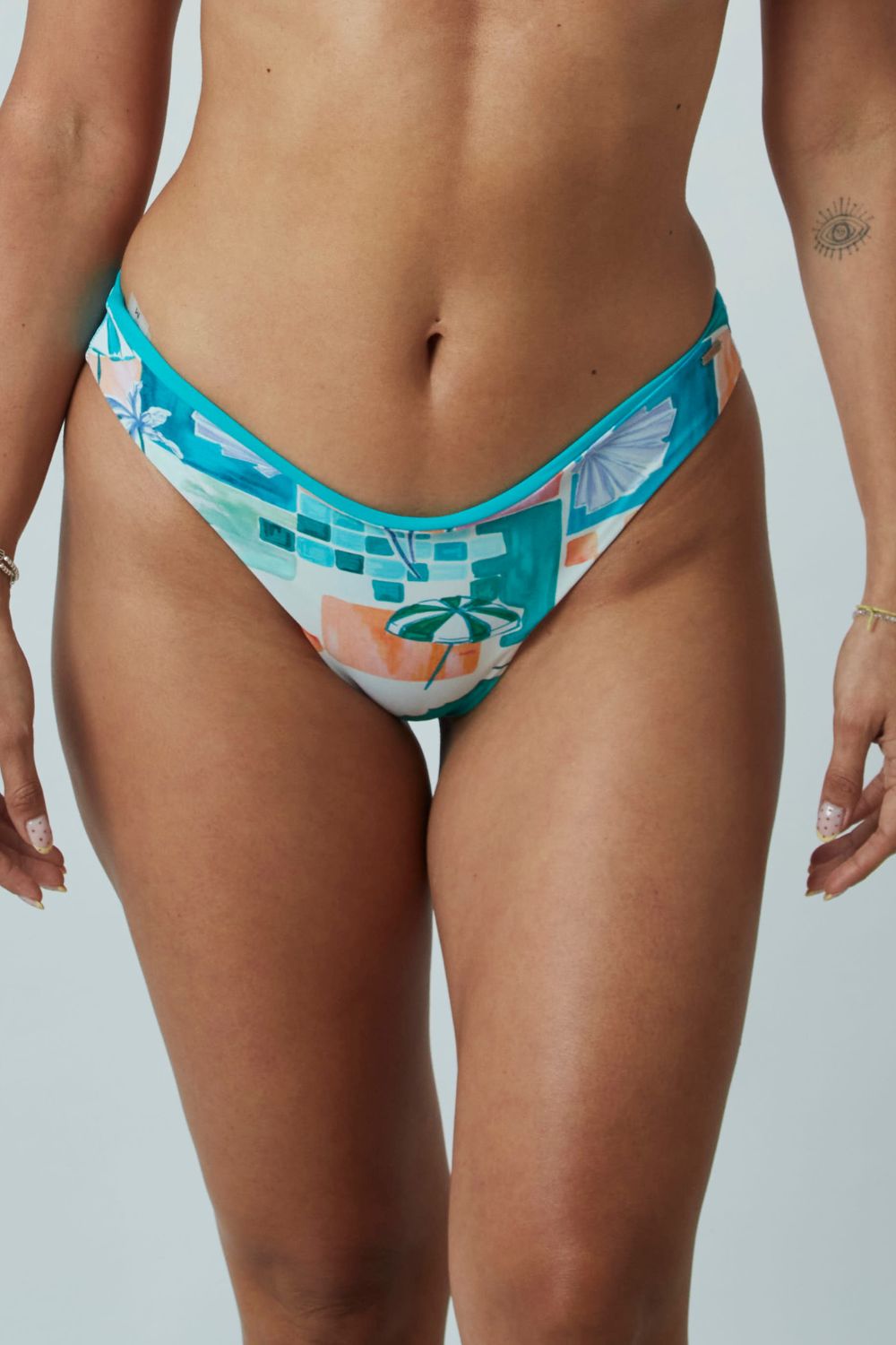 Bottom Gaviotas Playa reversible a jade