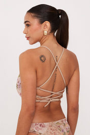 Top Quipa Rosas mesh