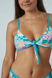 Top Santa María Playa reversible a jade