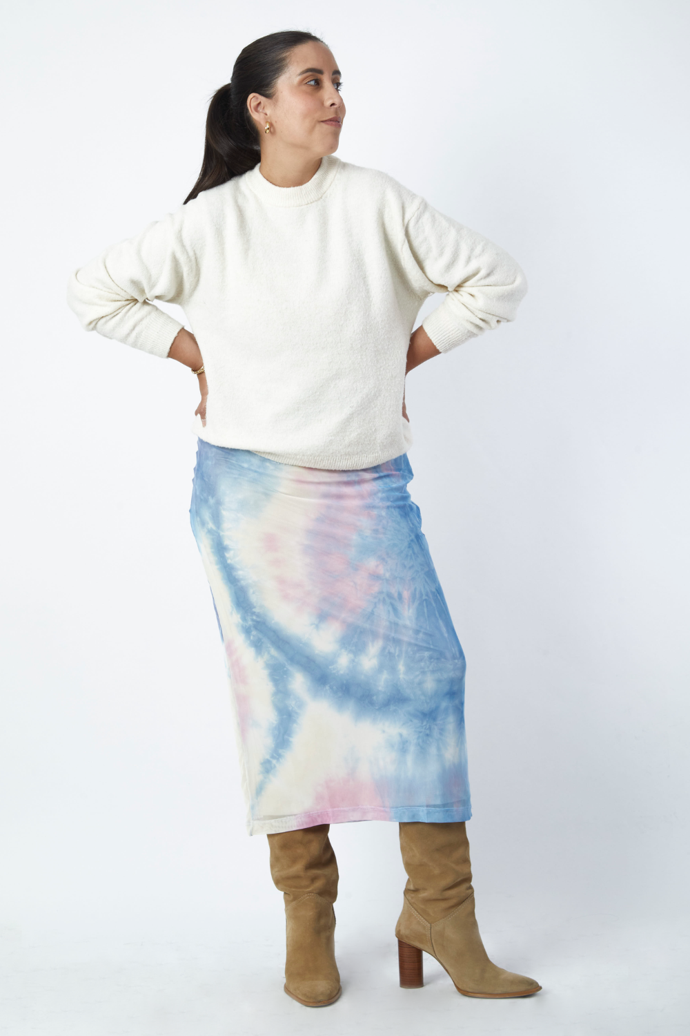 Vestido Viña Batik Pastel print