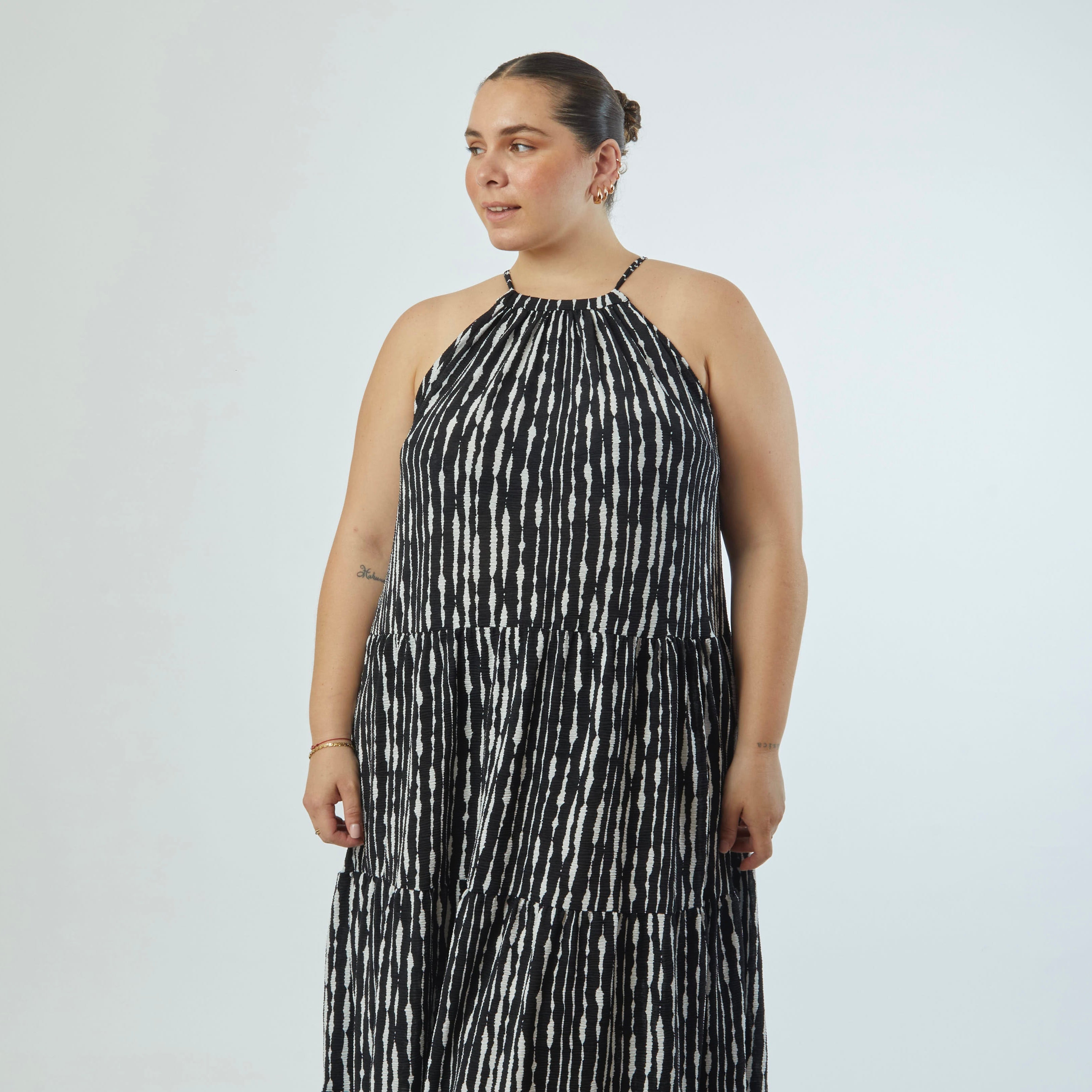 Vestido Milos Negro Print