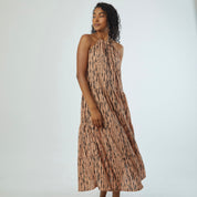 Vestido Milos Camello Print