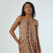 Vestido Milos Camello Print