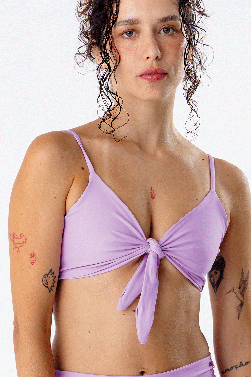 Top Santa María Lila mate