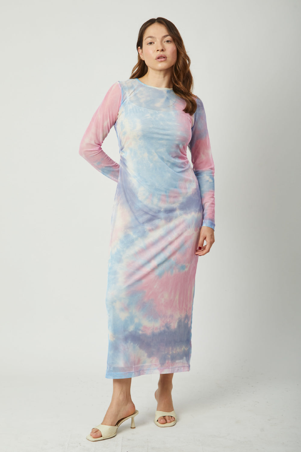 Vestido Viña Batik Pastel print