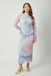 Vestido Viña Batik Pastel print