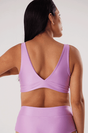 Top Canarias Lila satinado