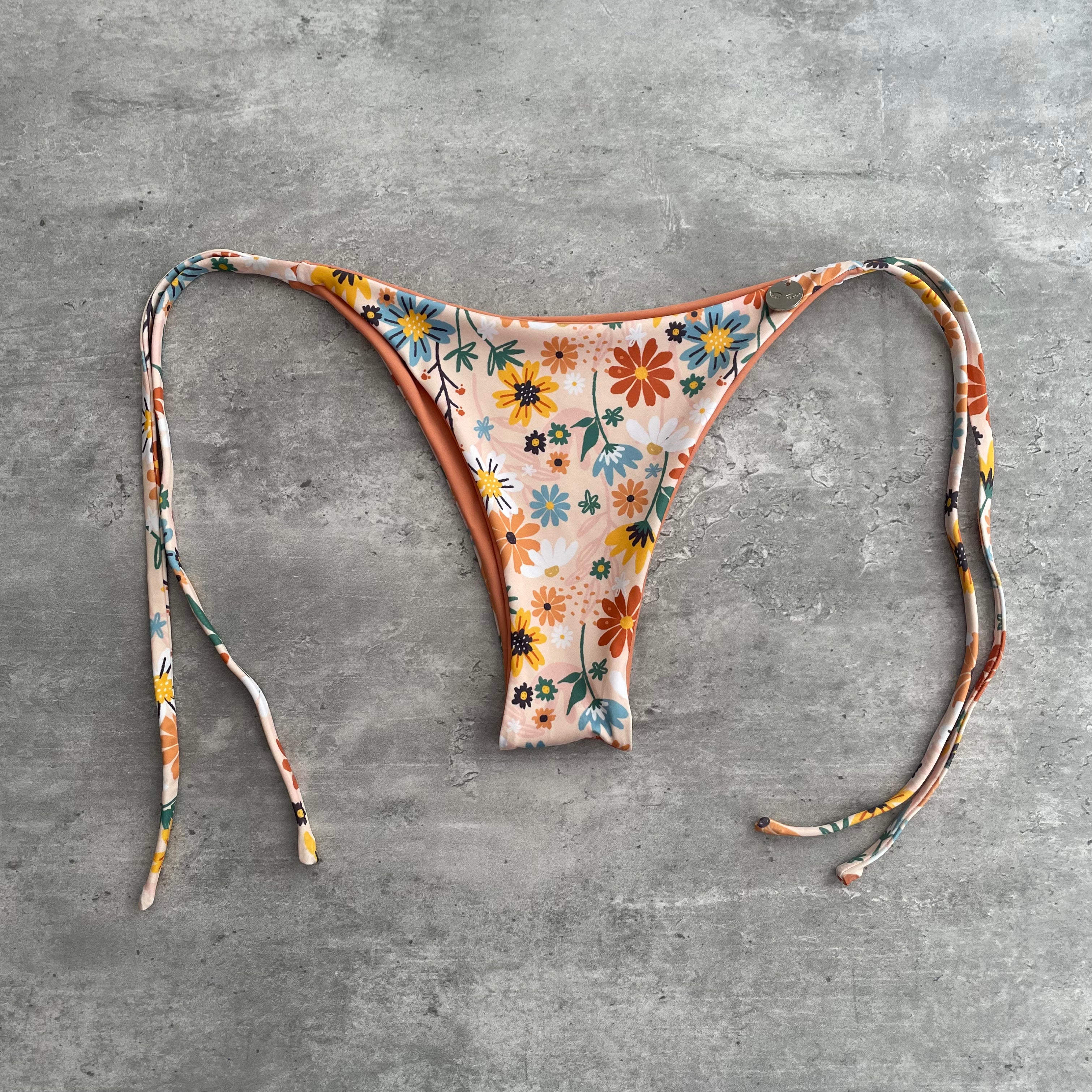 Bottom Totoritas flores reversible a durazno