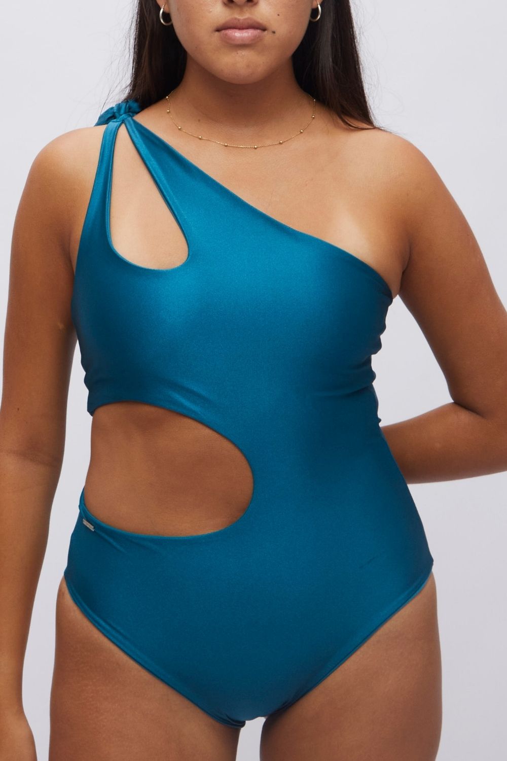 Entera capri Peacock satinado reversible a mate