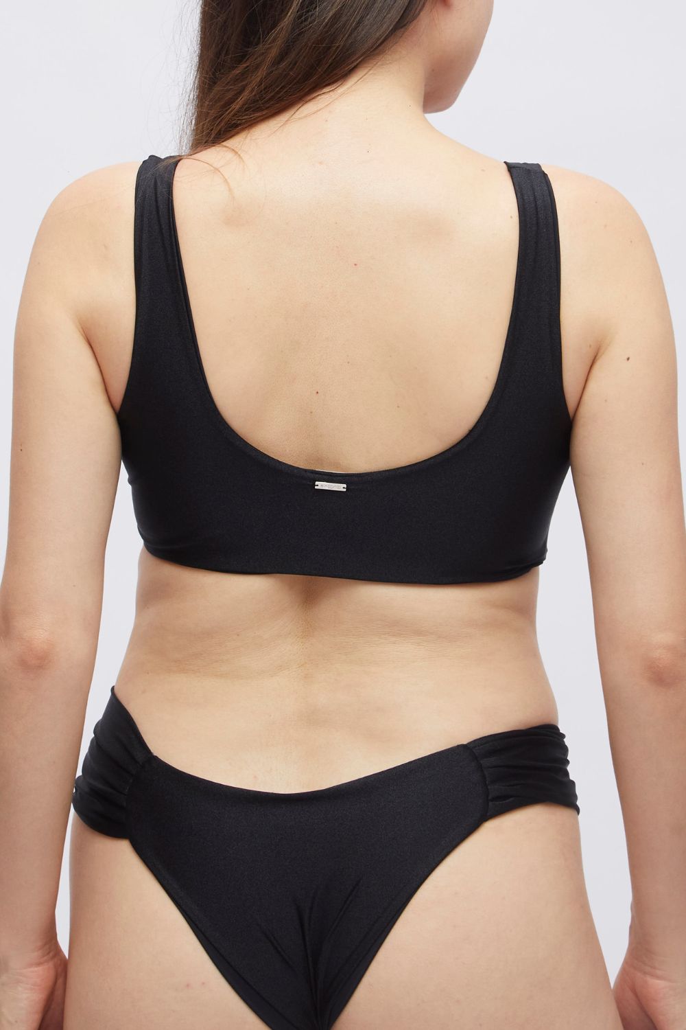 Top Saona Negro satinado reversible a mate