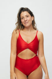 Entera Mira Mar Rojo satinado reversible a mate