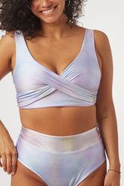 Bottom Bora Aire reversible a lila satinado