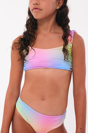 Bottom gaviotas teens arcoiris print