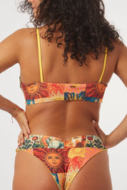 Top Santa María Soles reversible a amarillo